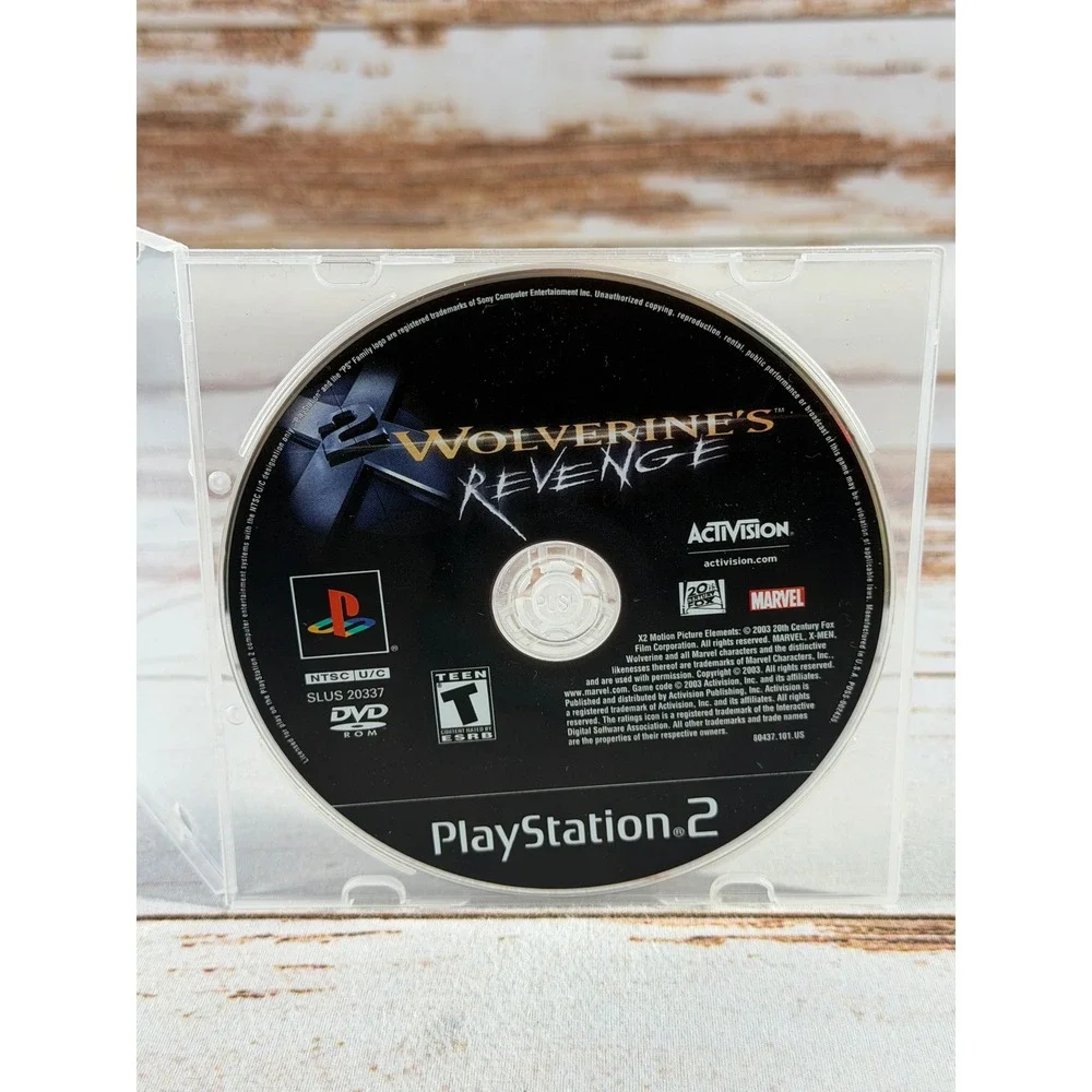 X2 Wolverine's Revenge Sony PlayStation 2 2003 Activision SLUS-20337 Disc Only
